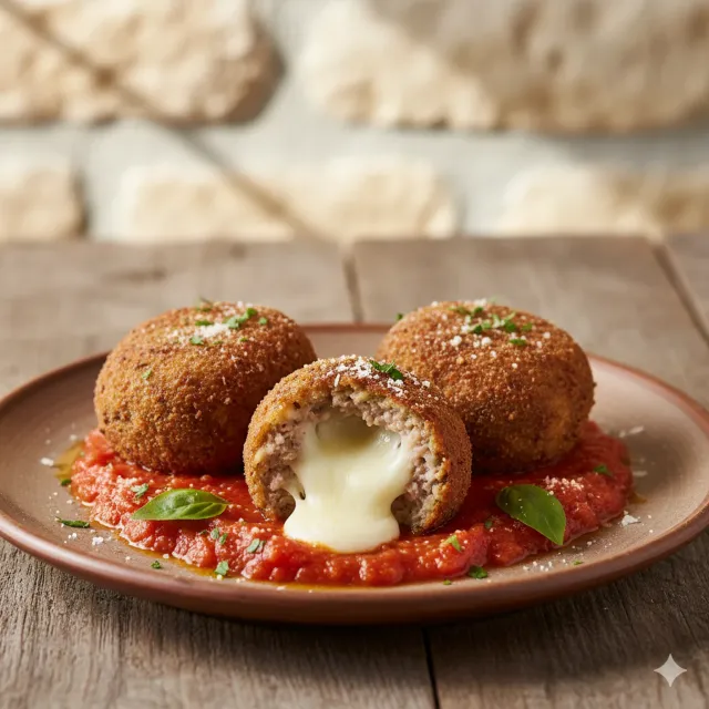 Polpette di Melanzane al Cuore di Scamorza