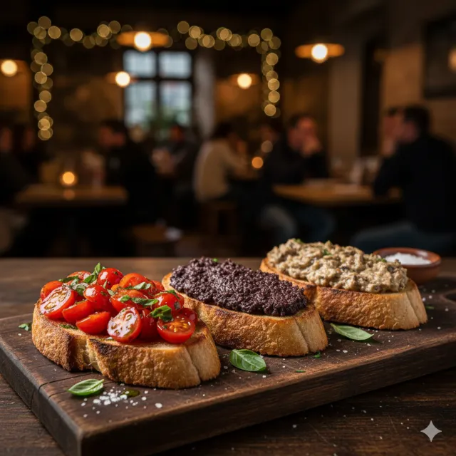 Bruschette Miste "Tricolore"